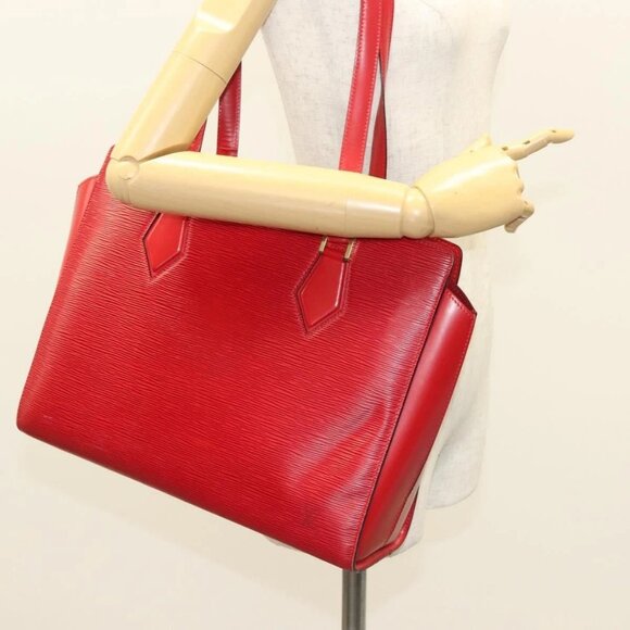 LOUIS VUITTON Epi Duplex Tote Bag Red M52427 LV - Picture 13 of 15